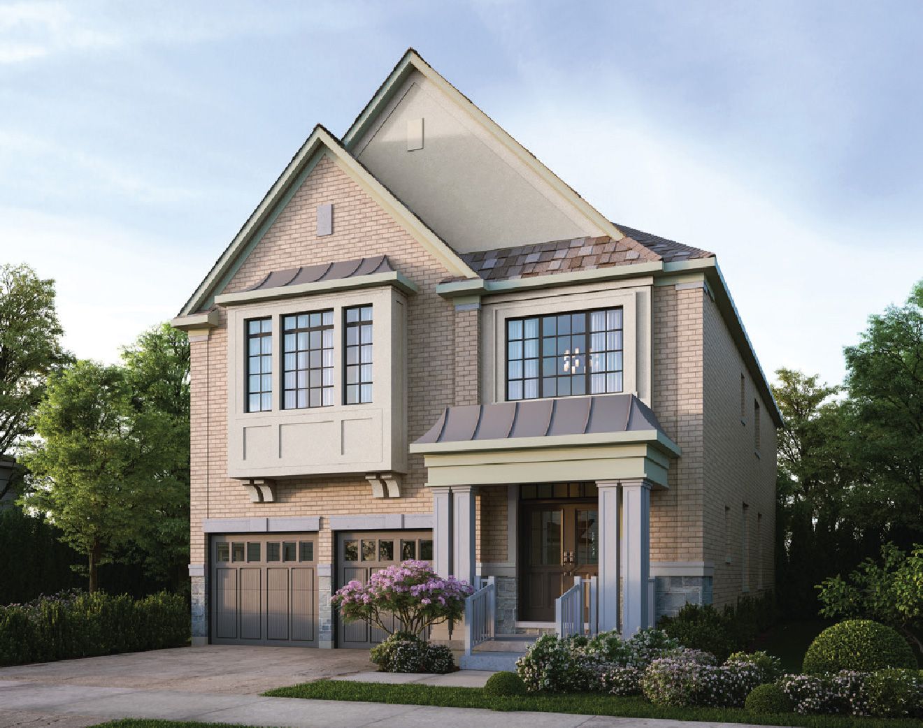  Featured elevation rendering of the Azure floorplan