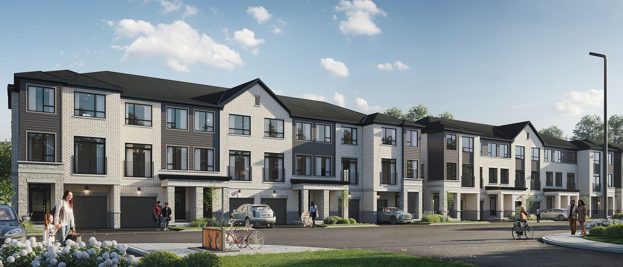 Reva at Westfield community streetscape