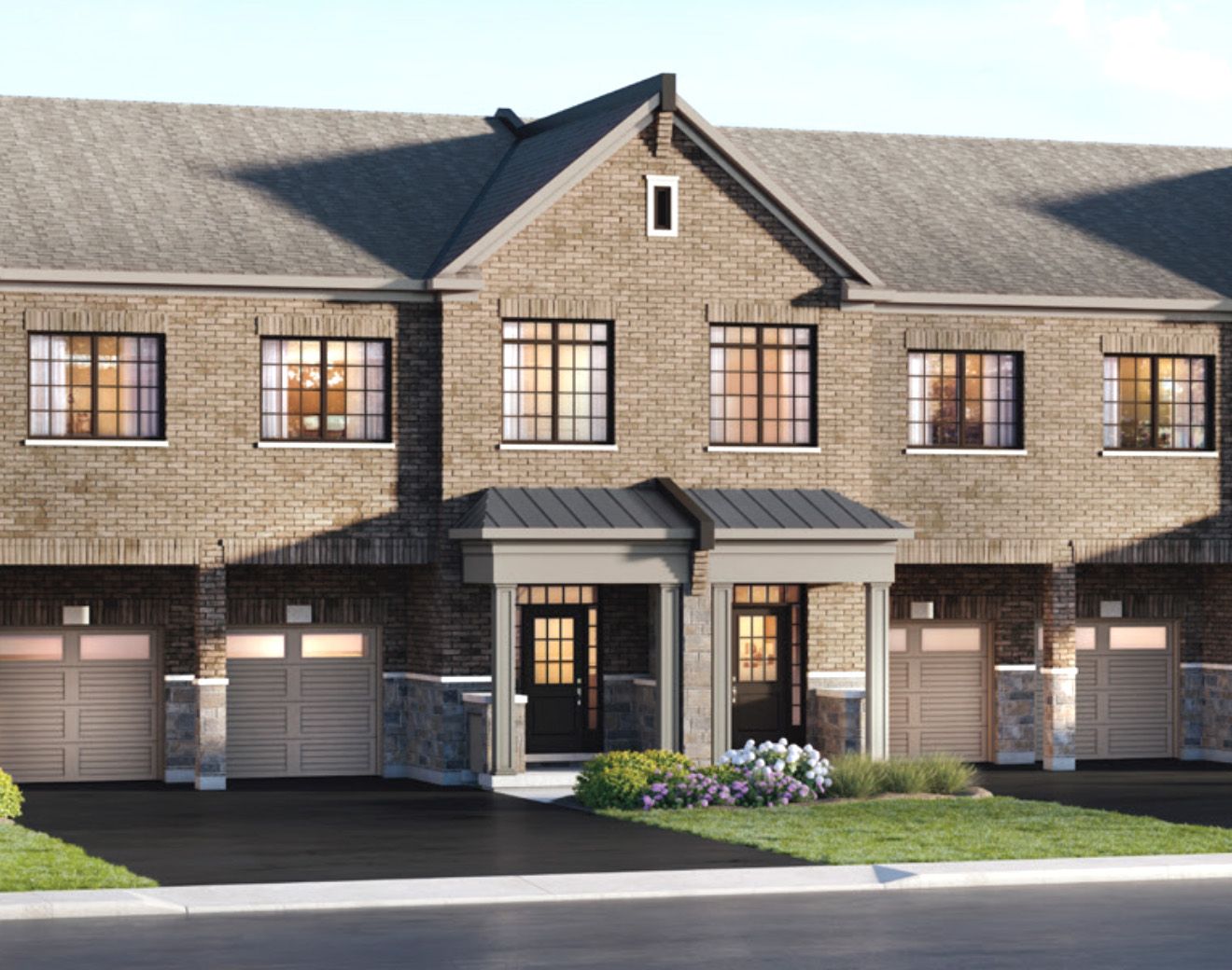  Featured elevation rendering of the The Briar floorplan