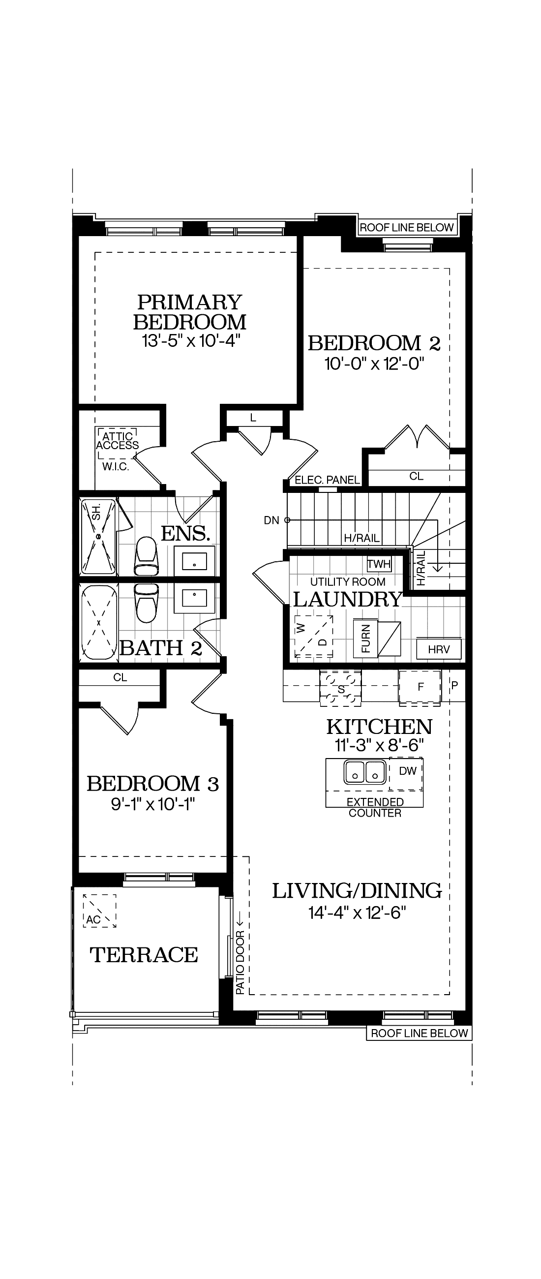 Main Floor - Optional Architectural blackline