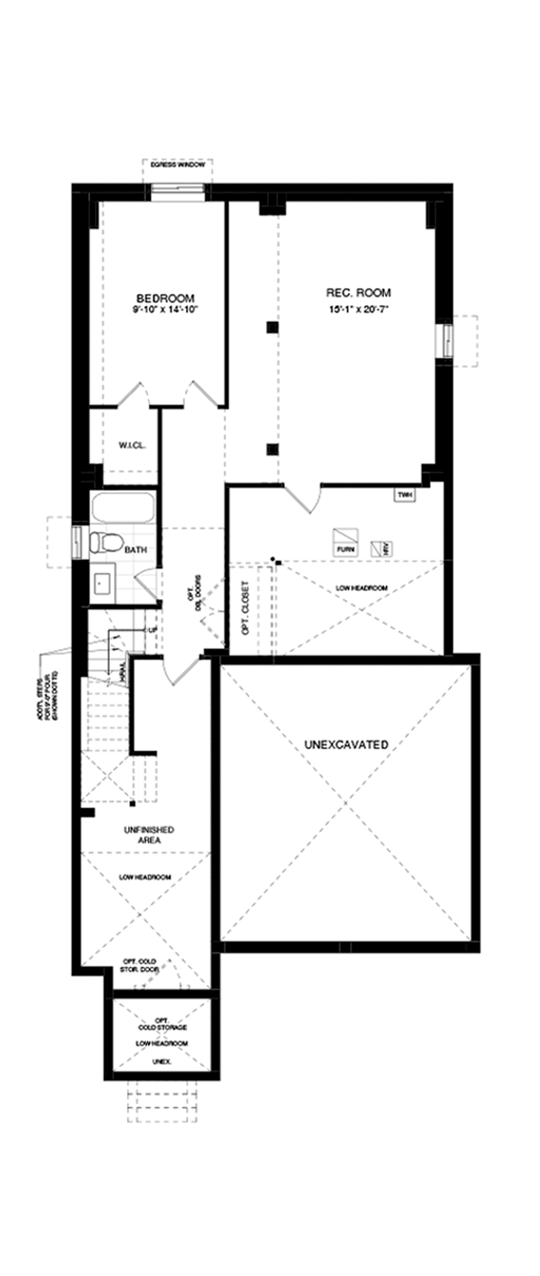 Basement - Full House Edition Architectural blackline