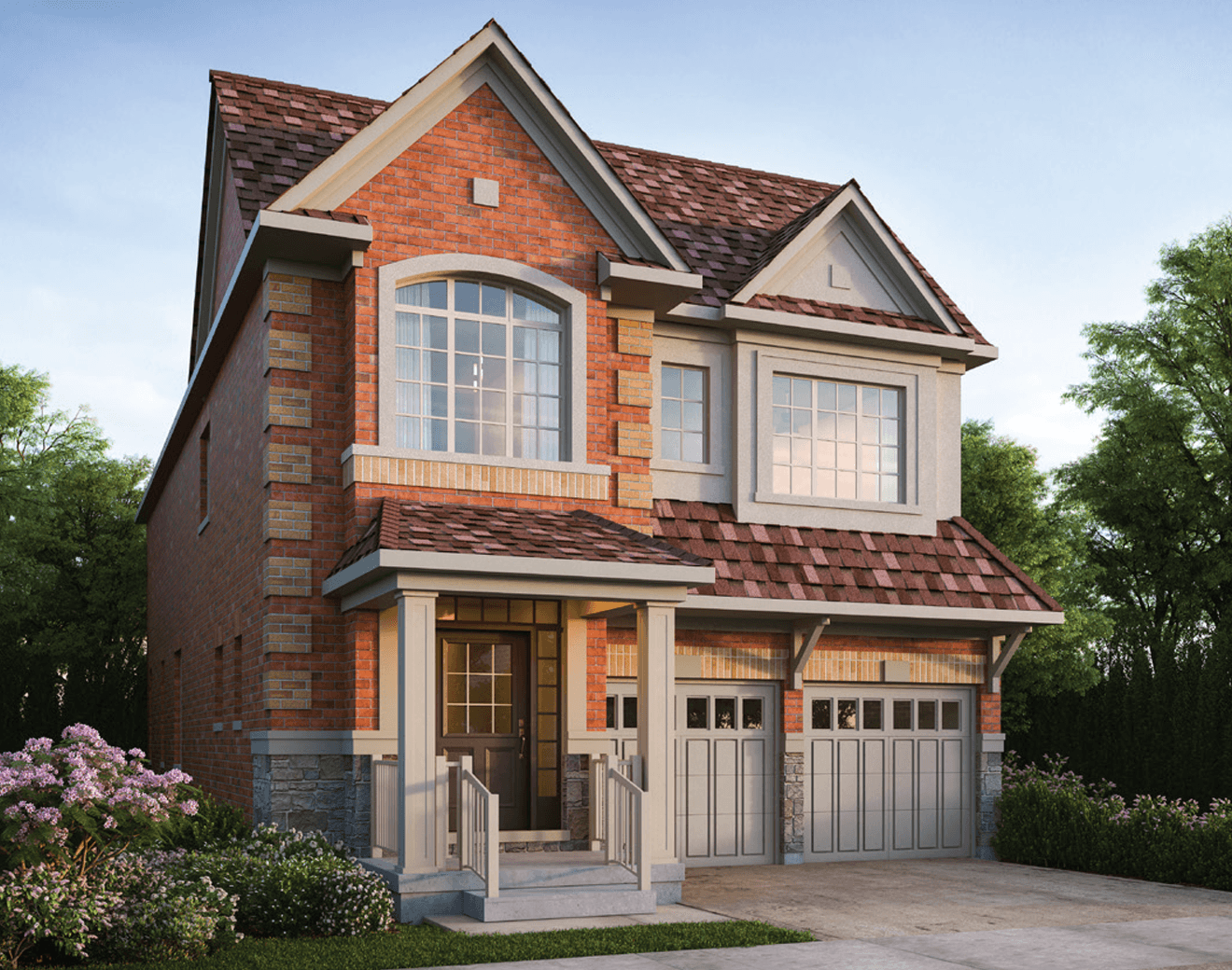  Featured elevation rendering of the Cranberry  floorplan