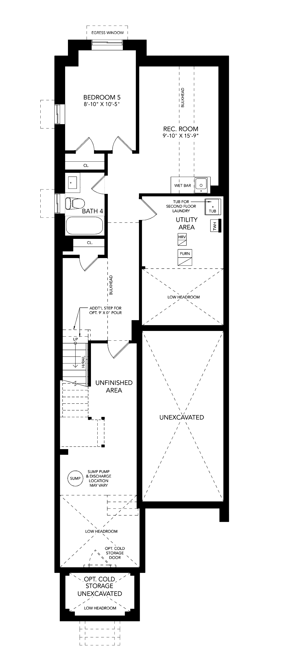 Basement - Full House Selection Architectural blackline