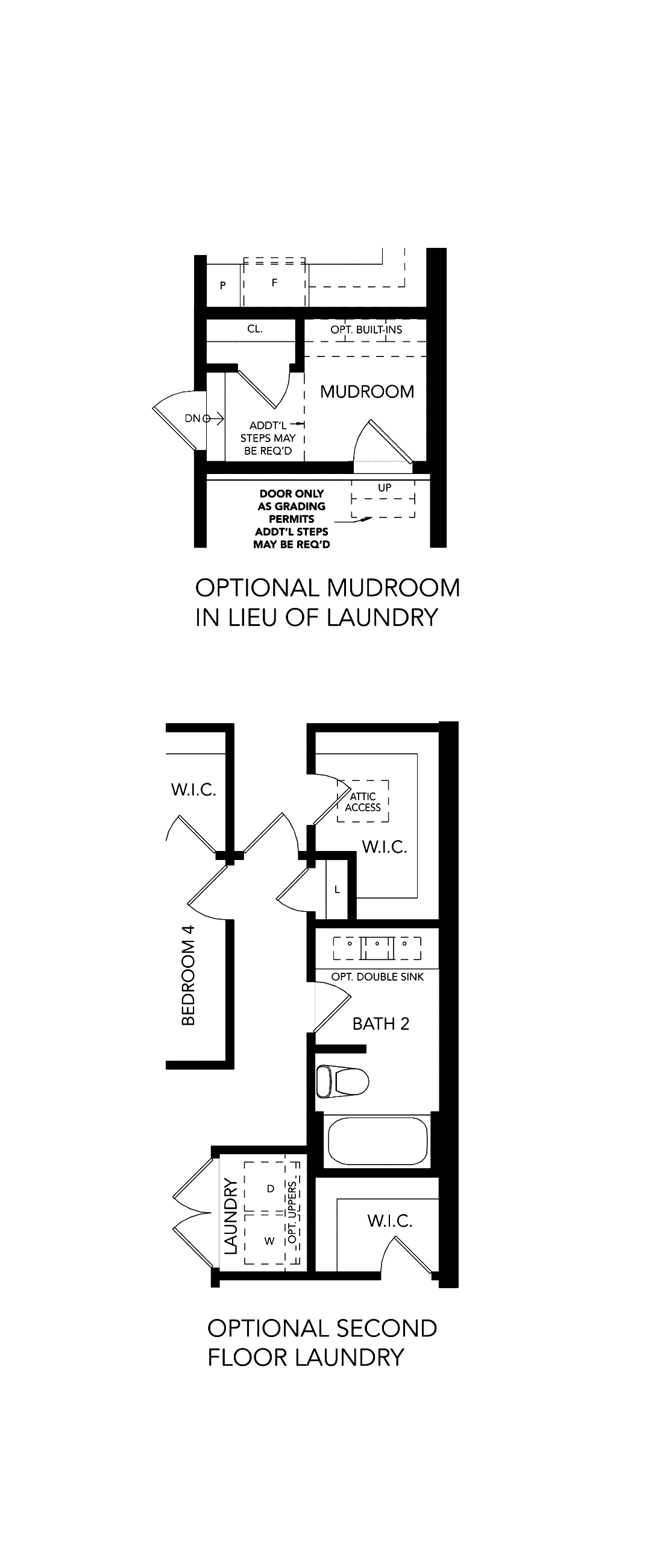 Options - Full House Selections Architectural blackline