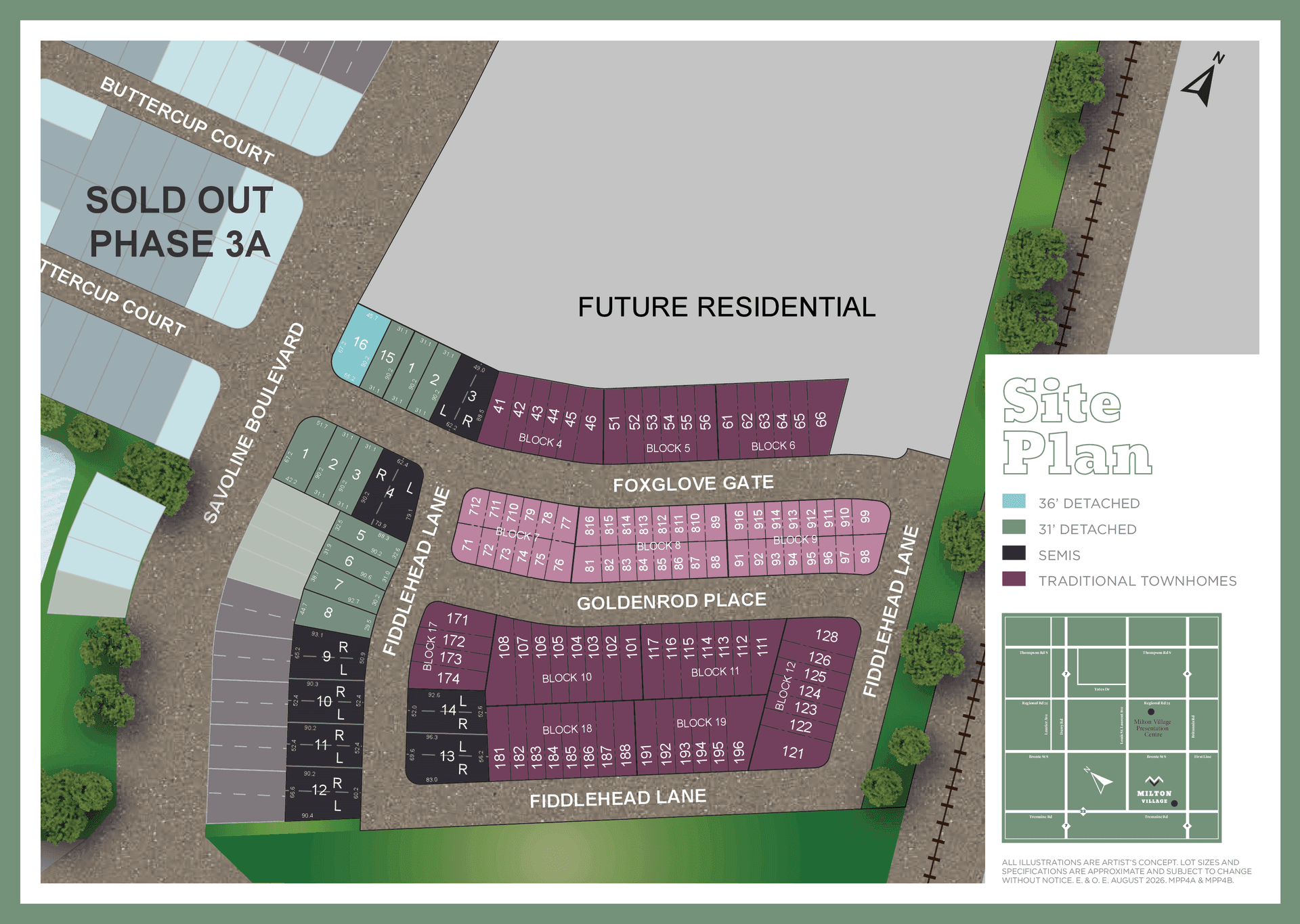 Milton Village MPP4A site plan