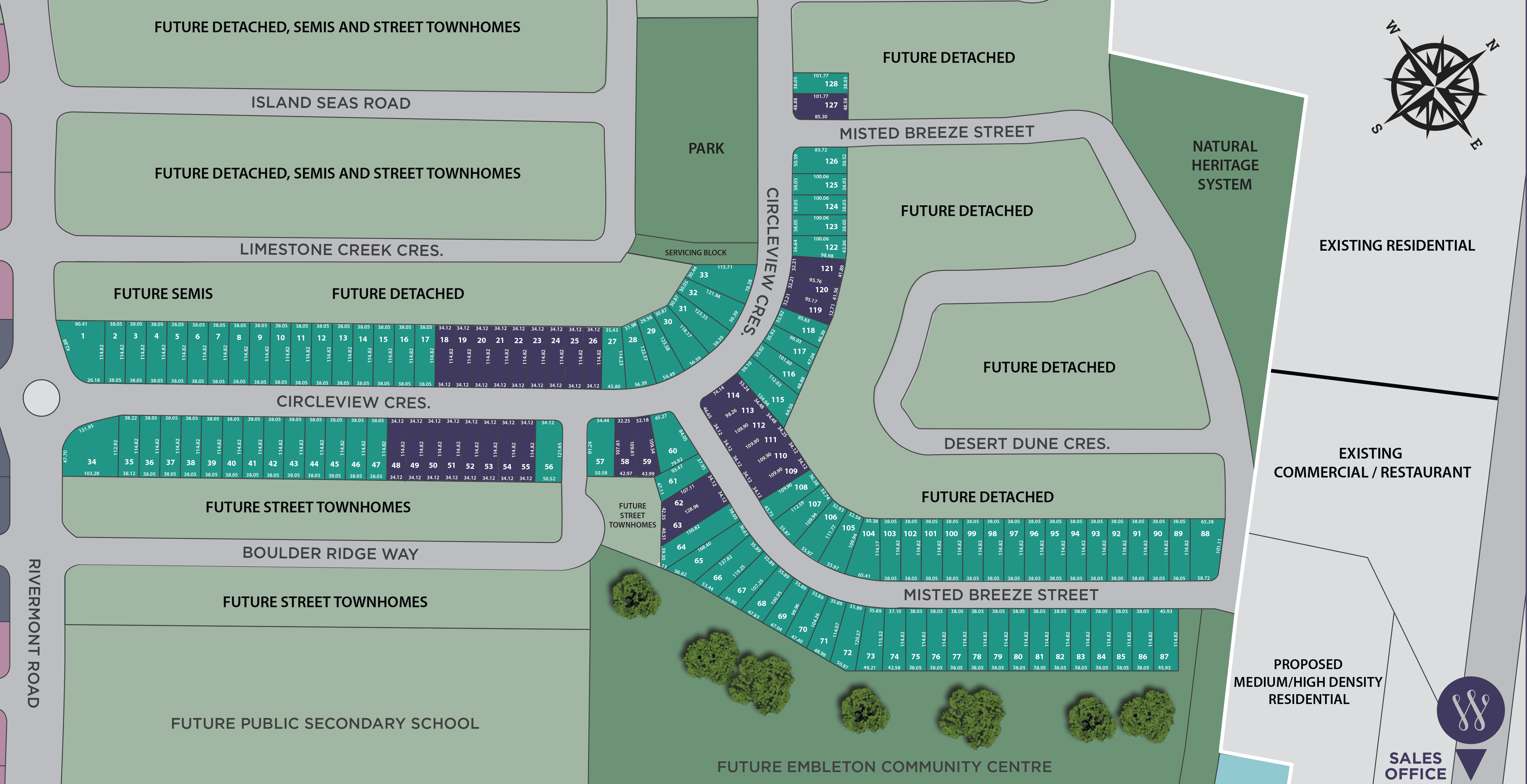 Westfield PB18E site plan