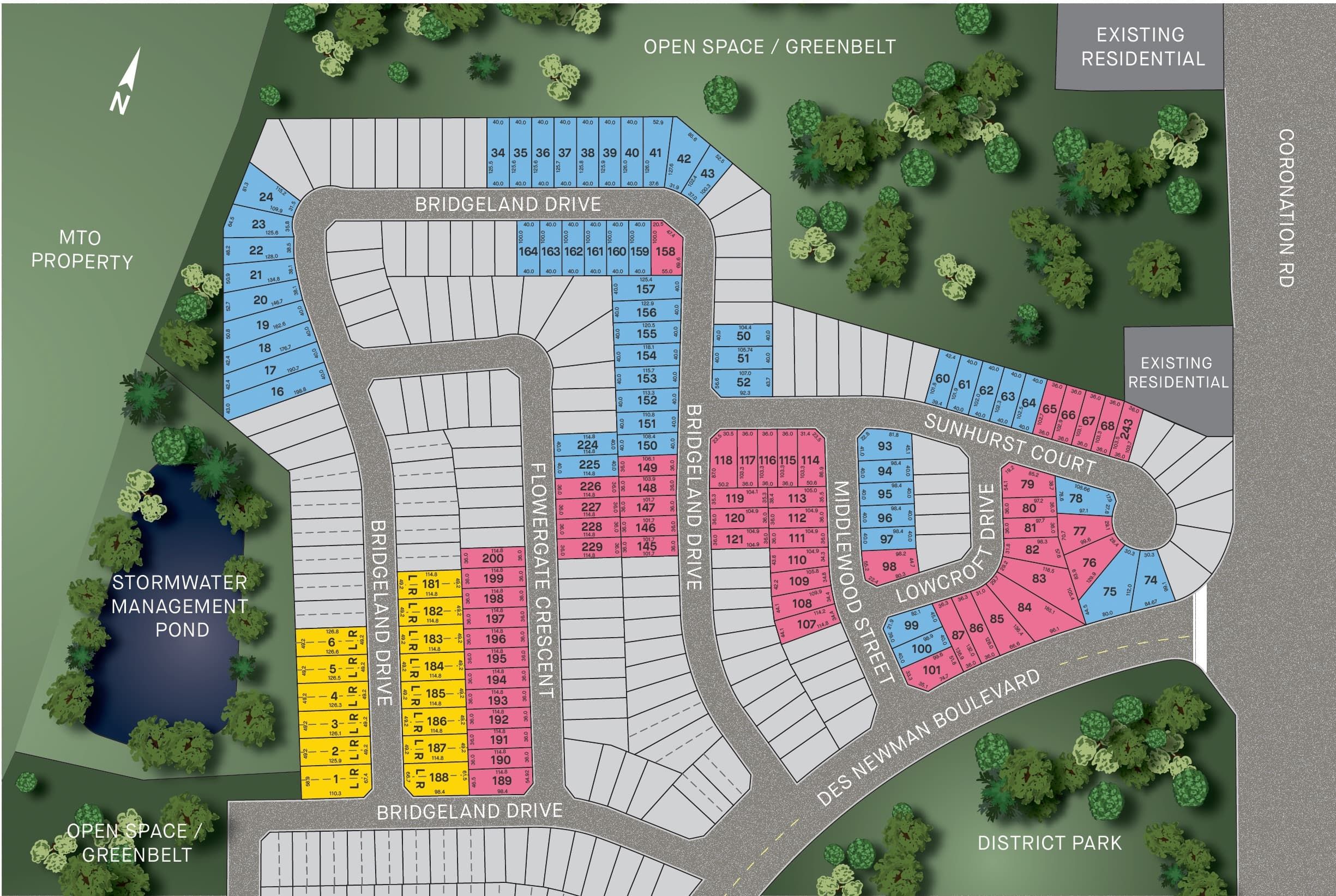 Whitby Meadows site plan