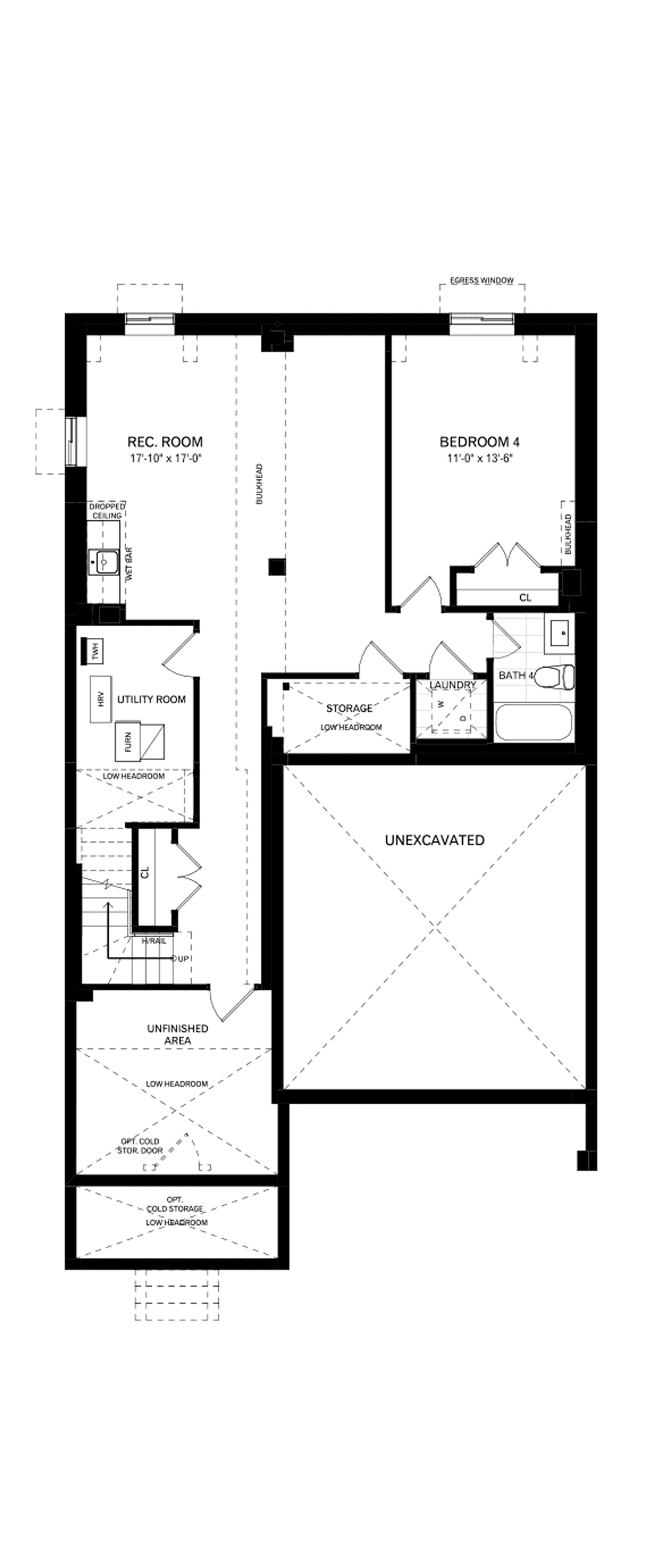 Basement - Full House Edition Architectural blackline