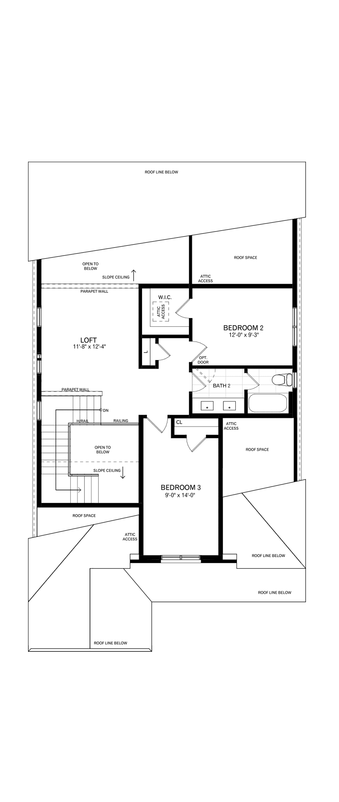 Second Floor Architectural blackline