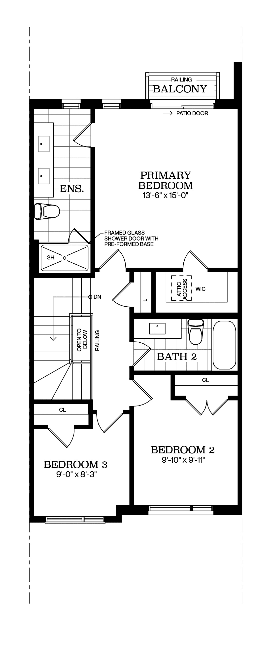Upper Floor Architectural blackline