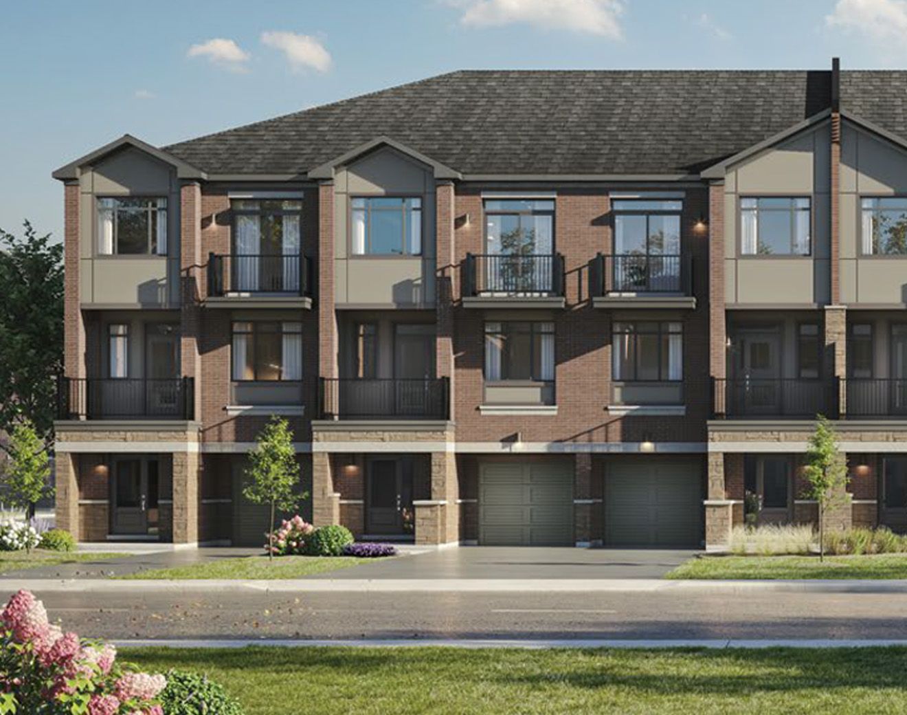  Featured elevation rendering of the The Hillside floorplan