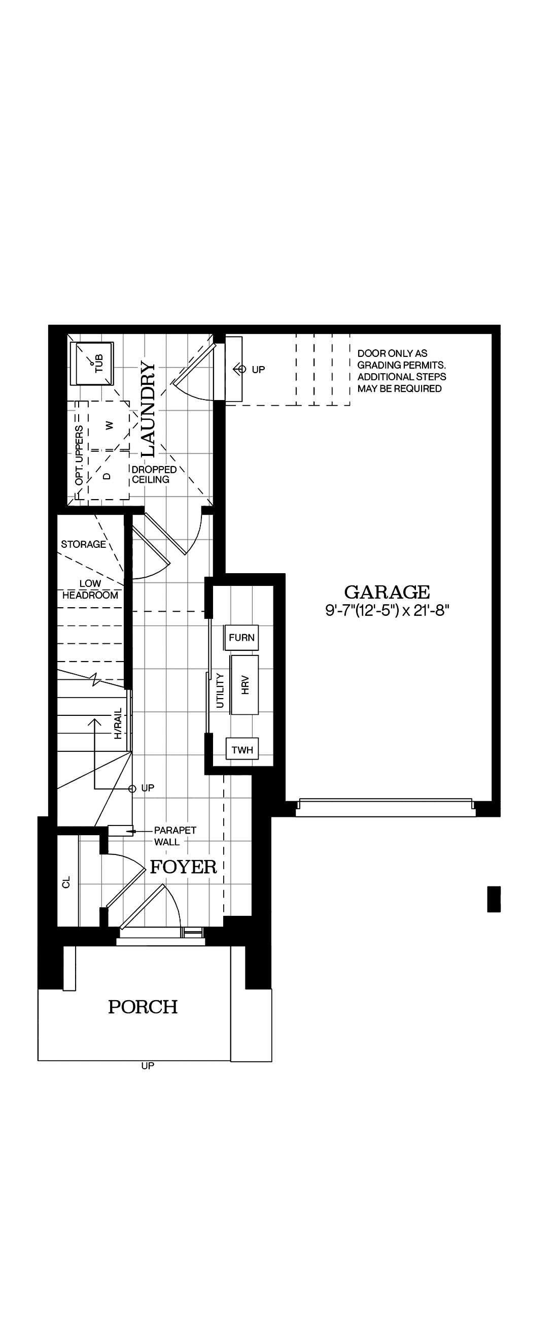 Lower Floor Architectural blackline