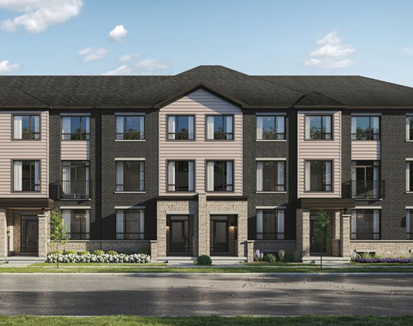  Featured elevation rendering of the The Knoll floorplan