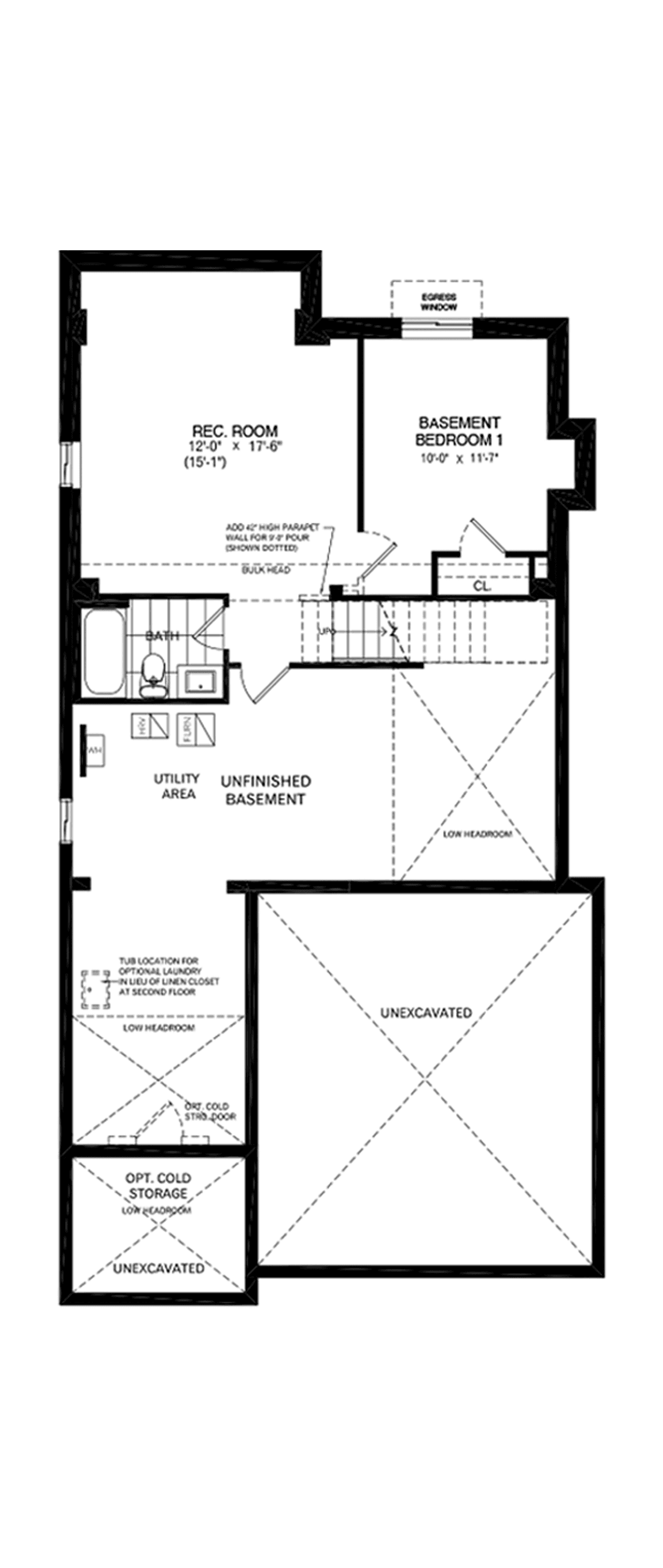Basement - Full House Edition Architectural blackline