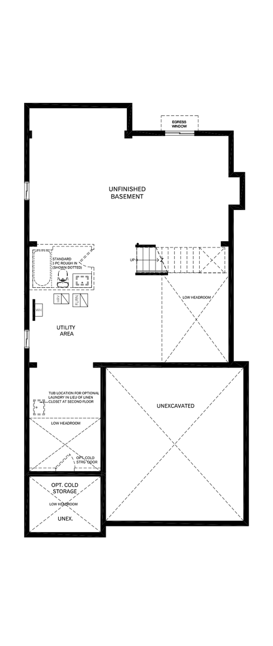 Basement Floor Architectural blackline