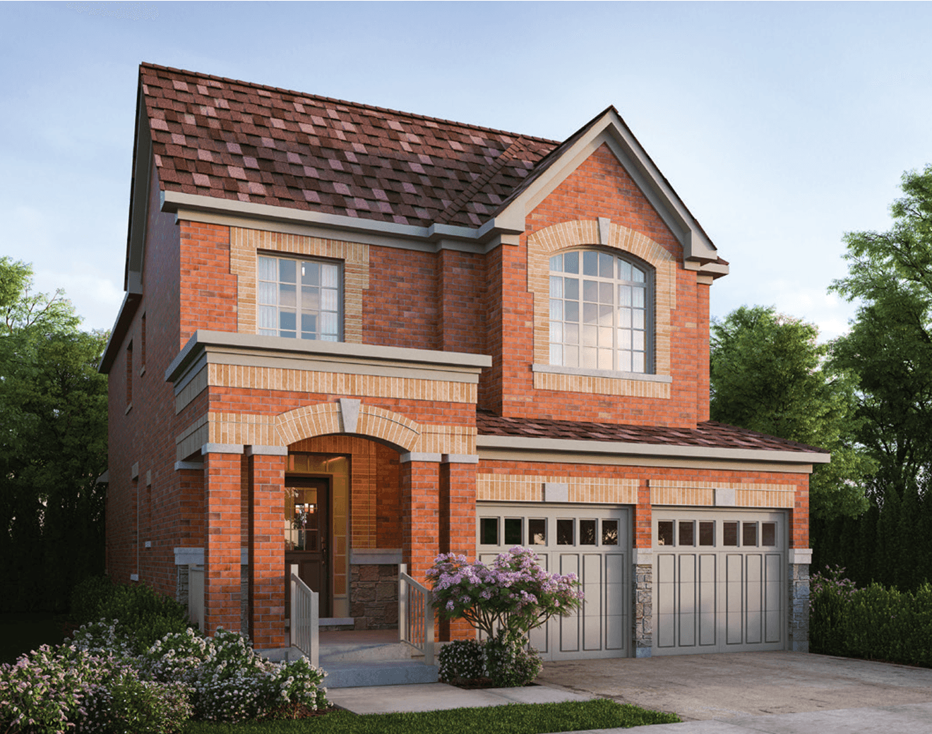  Featured elevation rendering of the Magenta floorplan