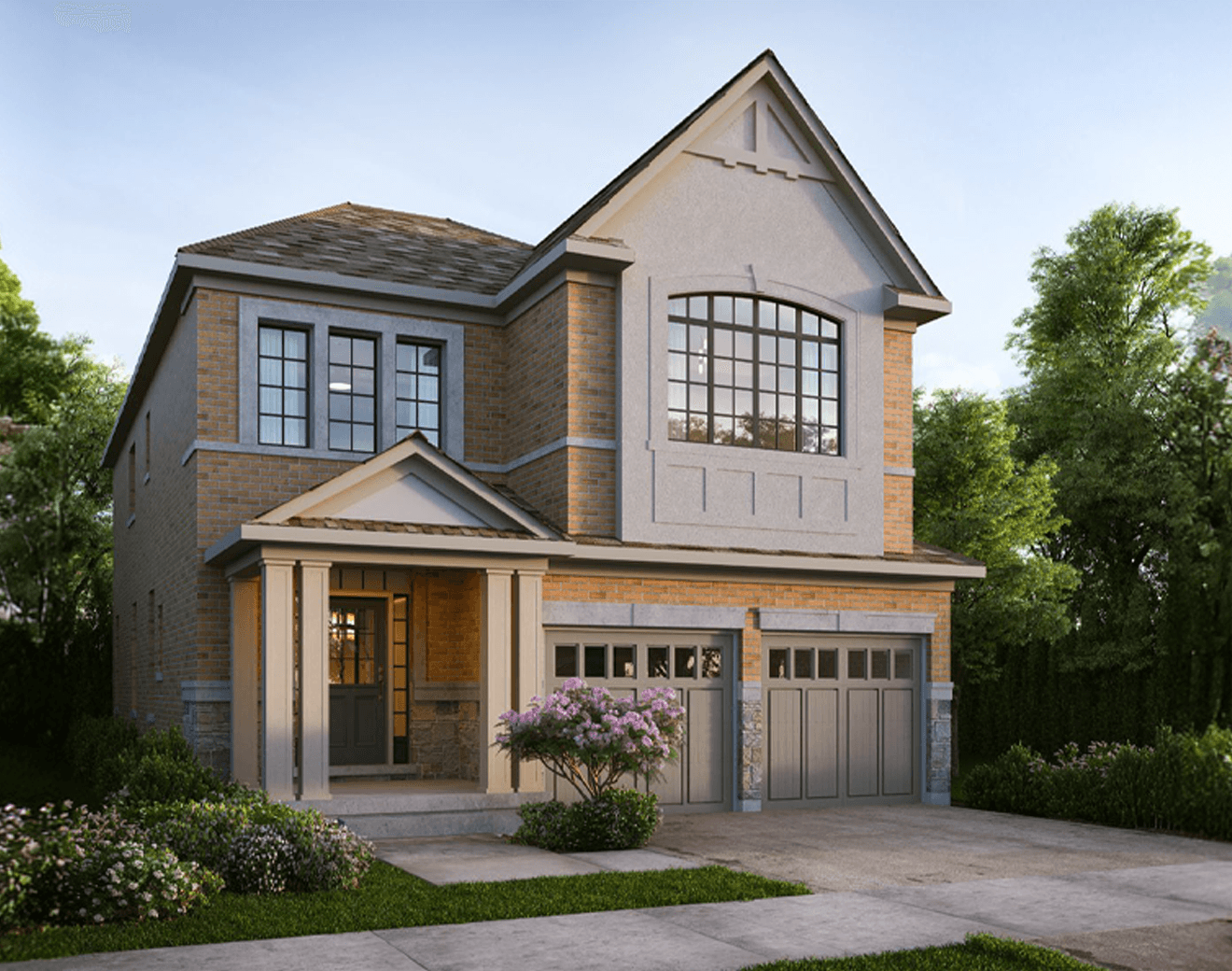  Featured elevation rendering of the The Marigold floorplan