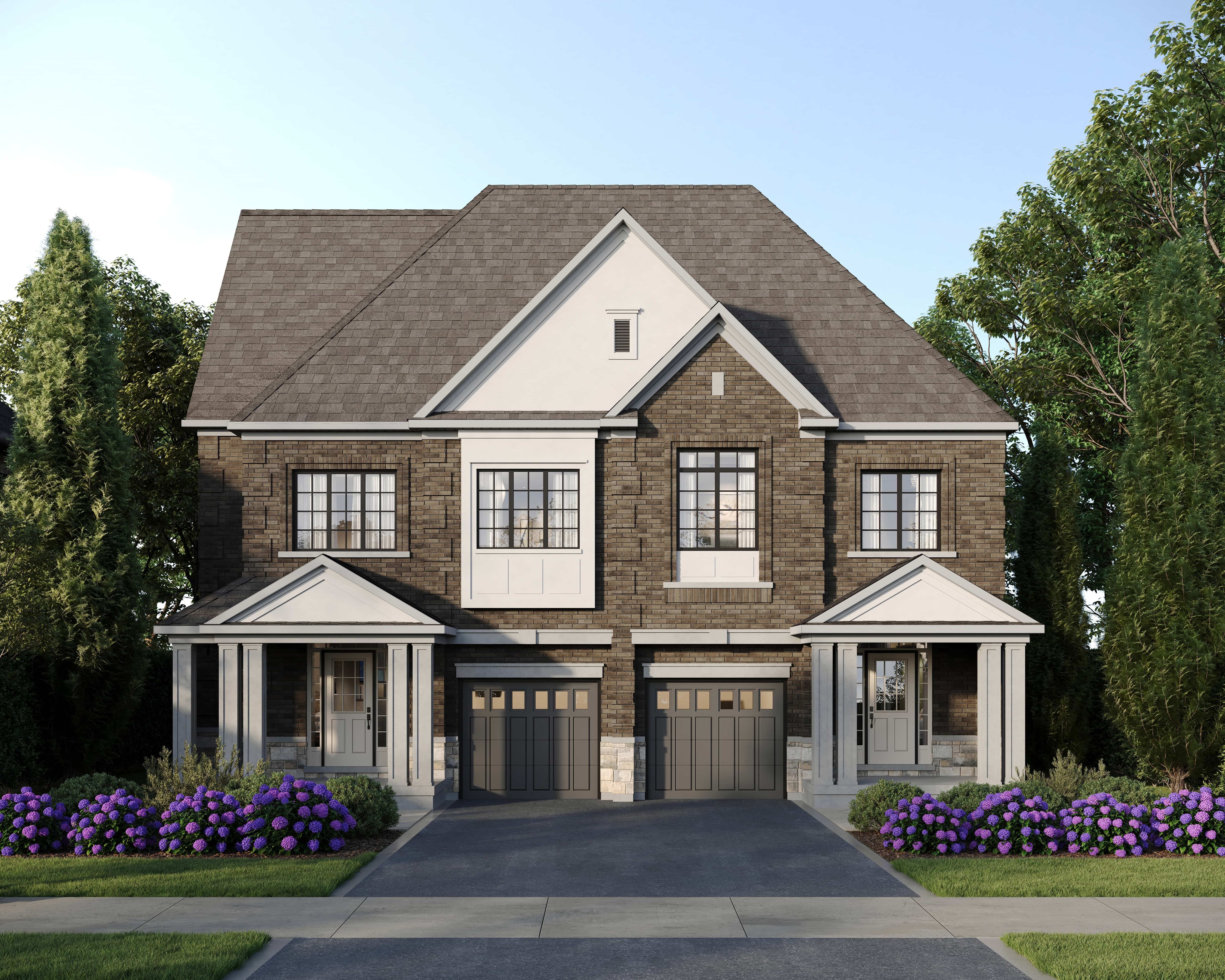  Featured elevation rendering of the The Knight floorplan