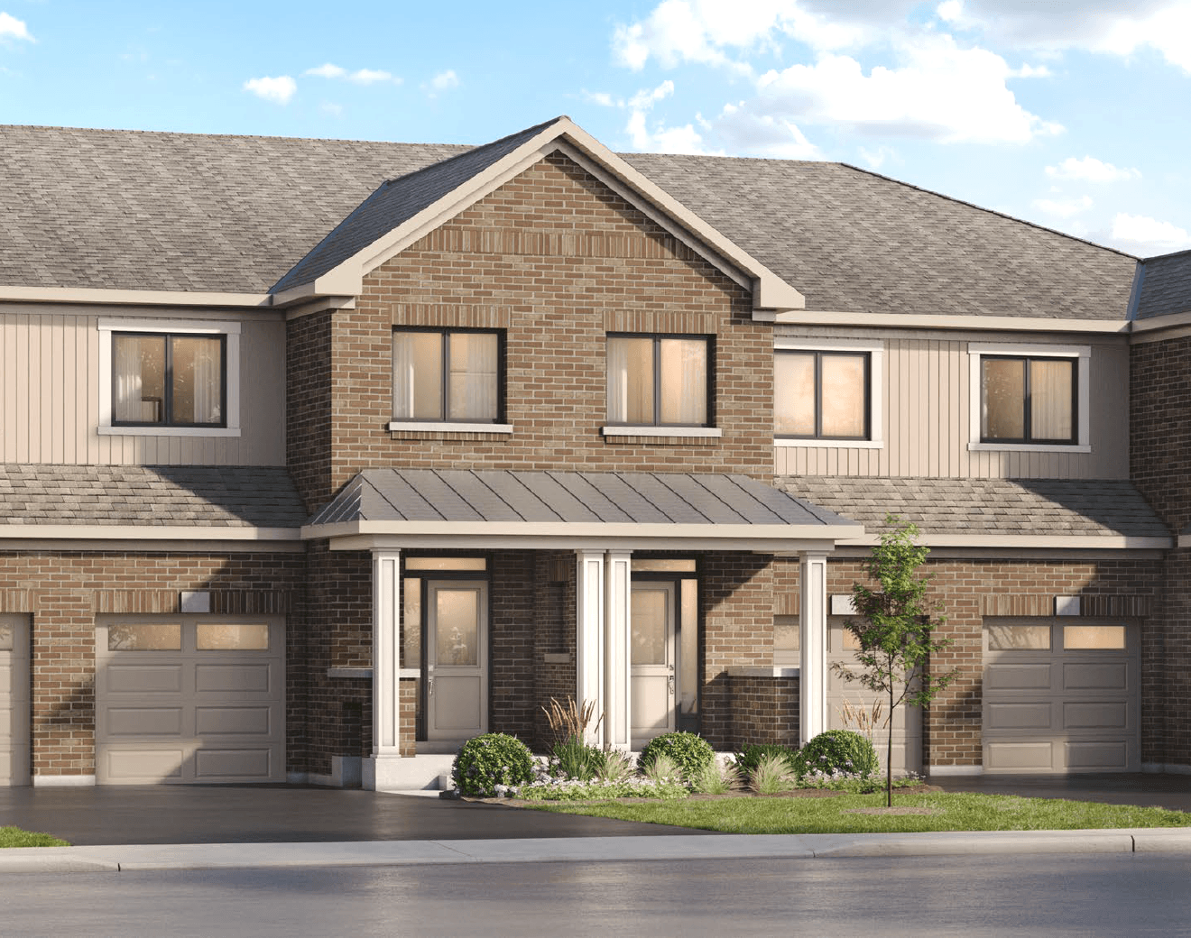  Featured elevation rendering of the The Monarch floorplan