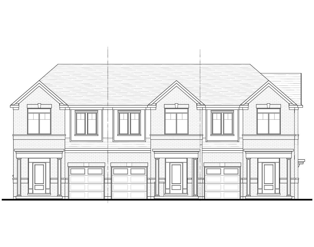  Featured elevation rendering of the Monora floorplan