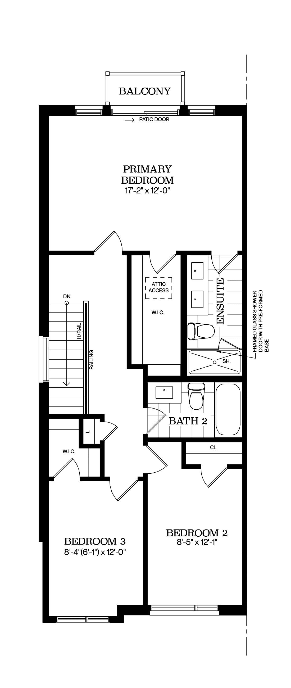 Upper Floor Architectural blackline