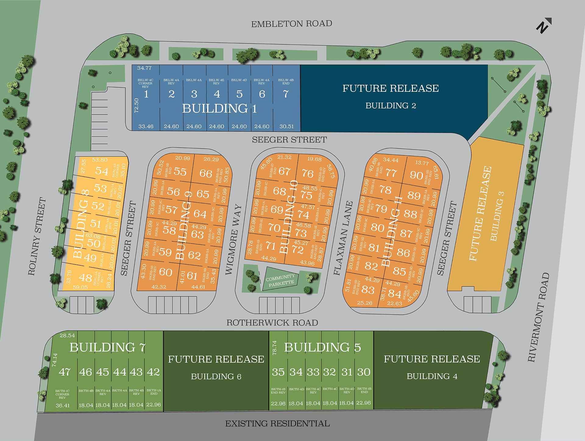 Westfield BK1 site plan