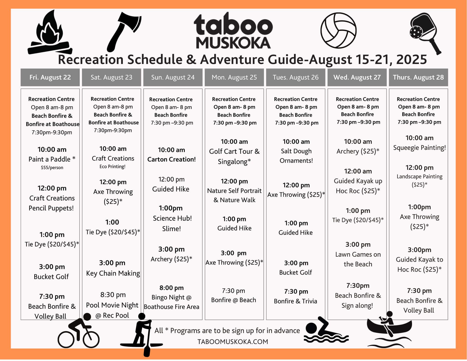 Recreation Activities