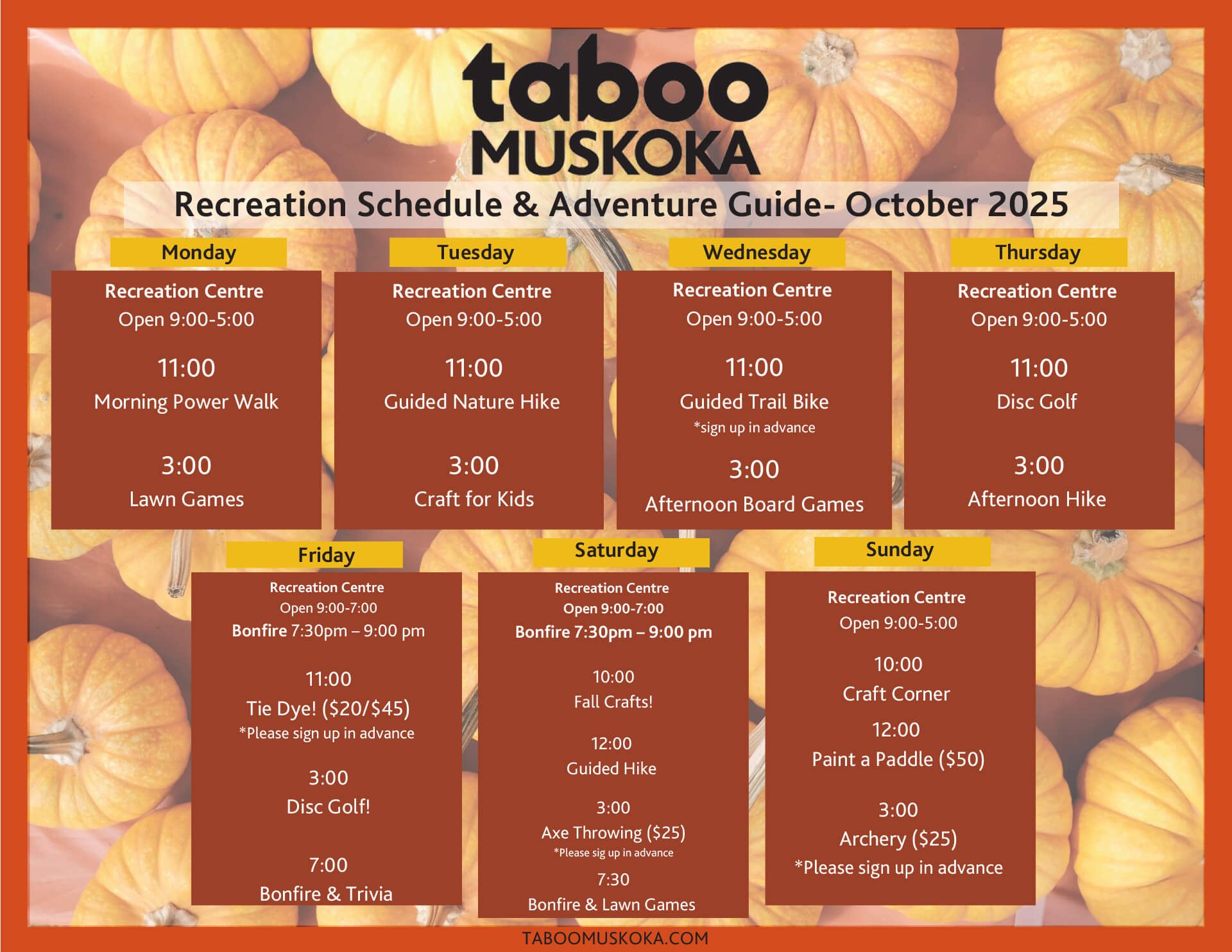 Recreation Activities
