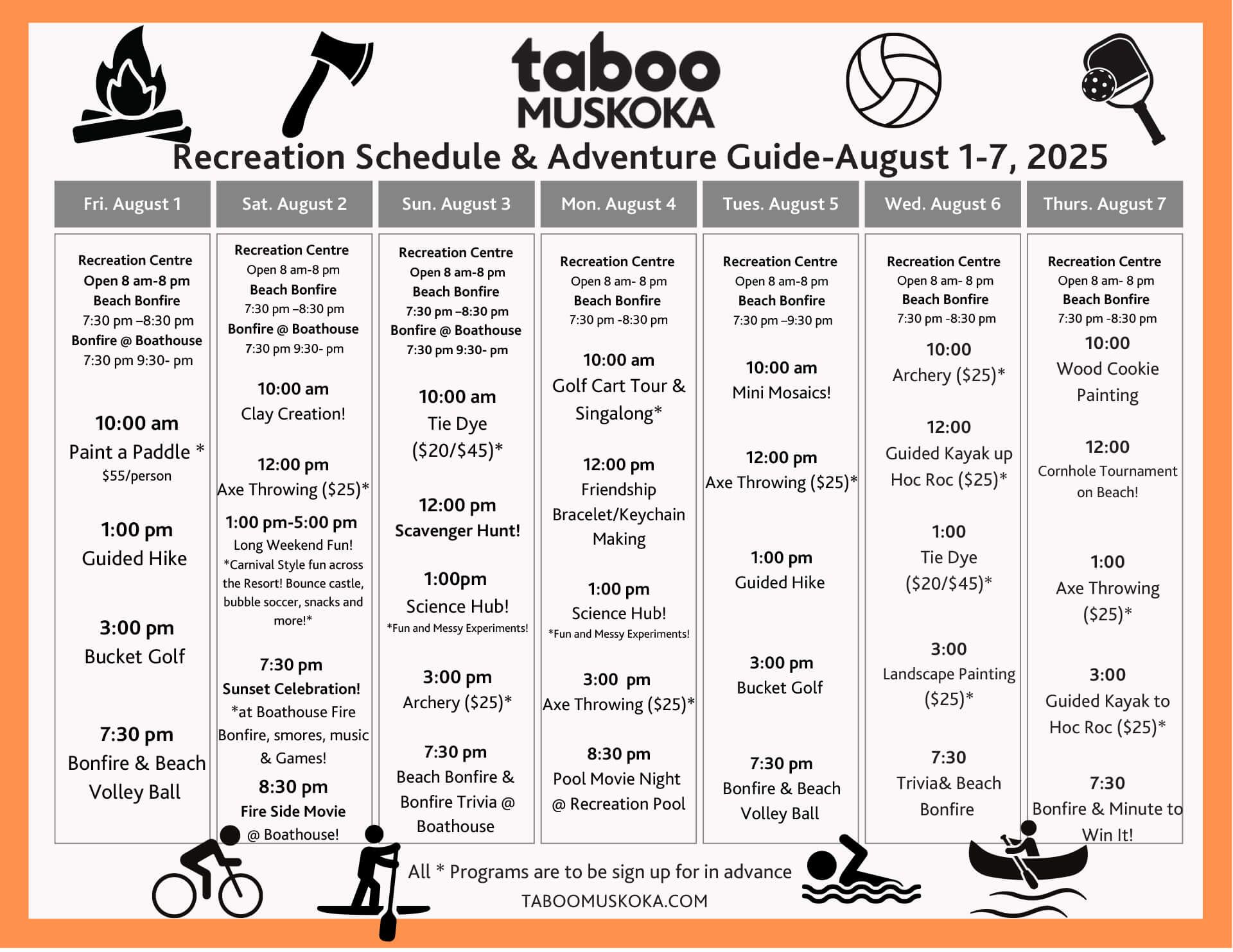 Recreation Activities
