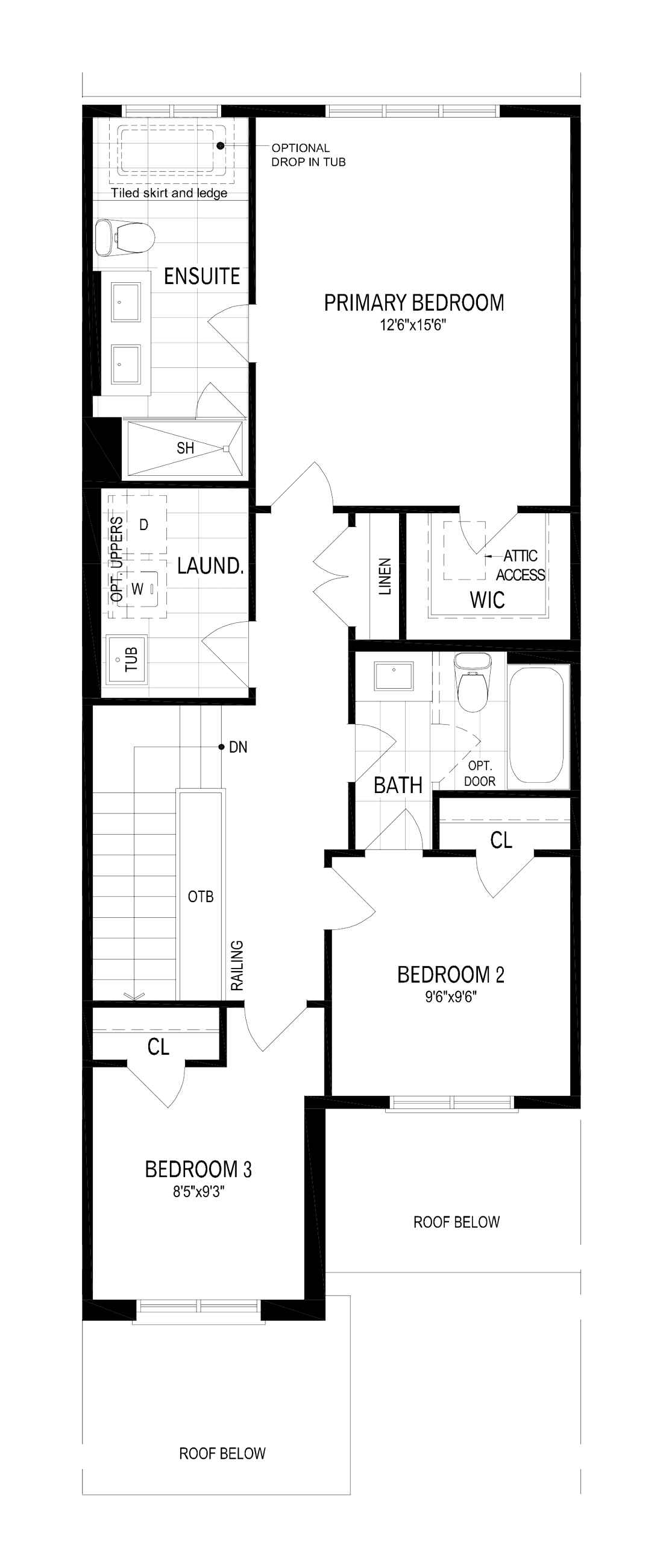 Second Floor Architectural blackline