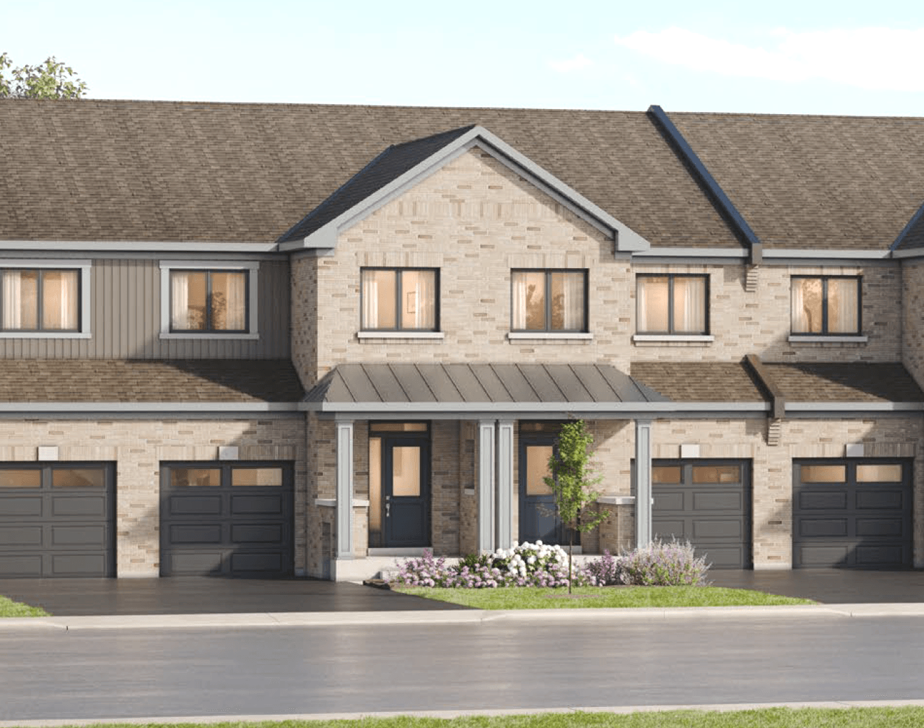  Featured elevation rendering of the The Sage floorplan
