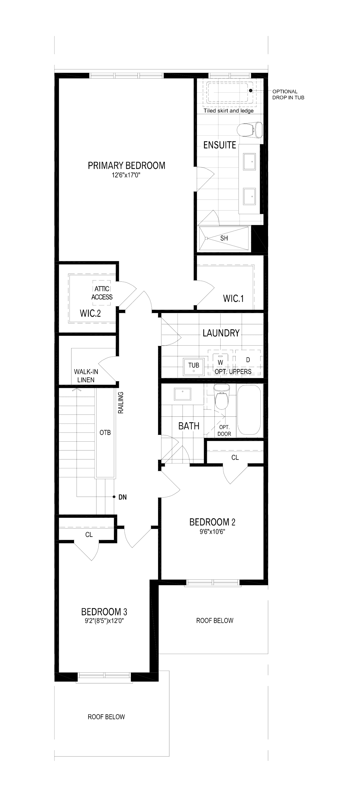 Second Floor Architectural blackline