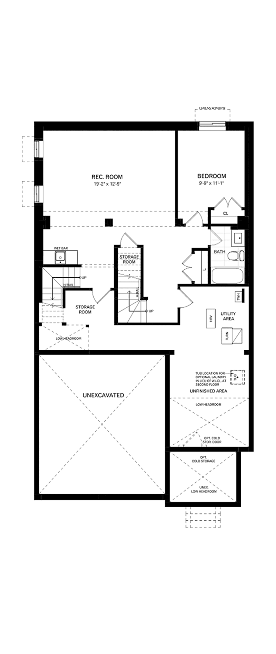 Basement - Full House Edition Architectural blackline