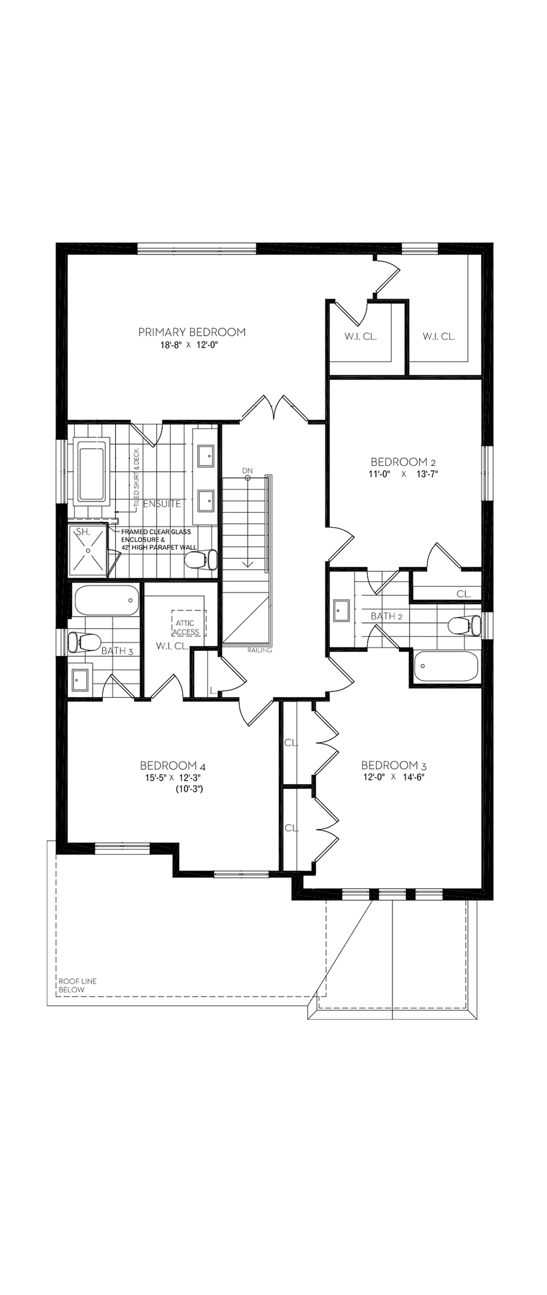 Second Floor Architectural blackline
