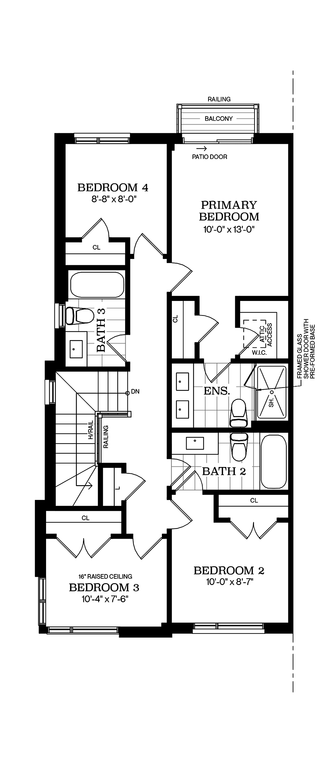 Upper Floor Architectural blackline