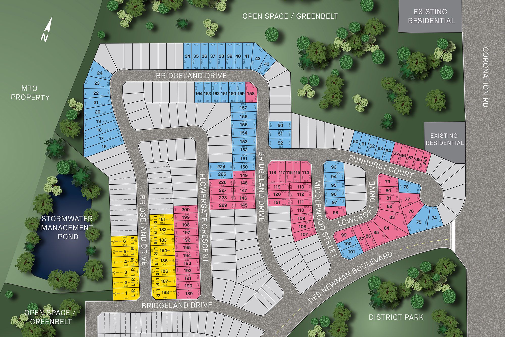 Whitby Meadows site plan